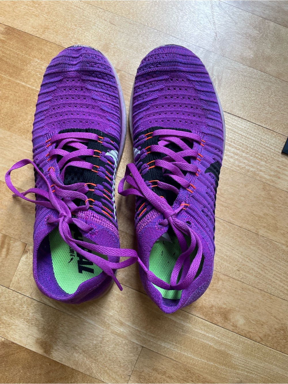 [Nike] Free RN Flyknit Shoes Womens 8.5 Hyper Violet Running Sneakers